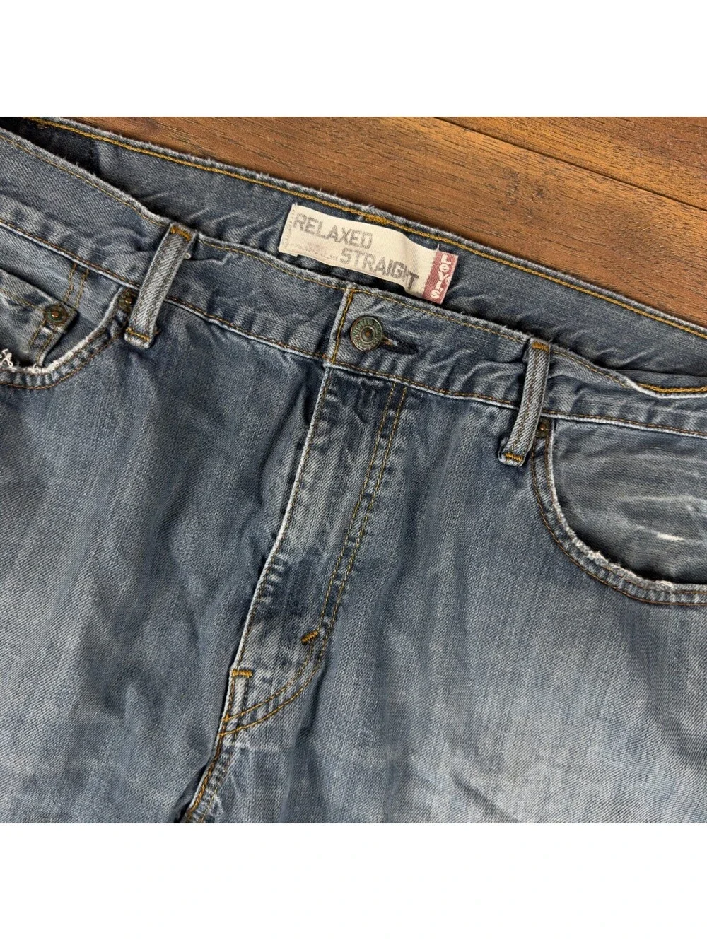 Vintage Y2K Levis 559 Relaxed Straight Jeans Mens 36x34 Blue